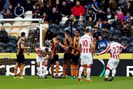 HULL, ENGLAND - OCTOBER 22:  Xherdan Shaqiri of Stoke City scores his team's second goal from a free kick during the Premier League match between Hull City and Stoke City at the KCom Stadium on October 22, 2016 in Hull, England.  (Photo by Nigel Roddis/Getty Images)
